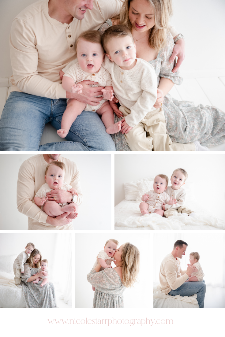 Timeless Family Portraits in our Light and Airy Studio
