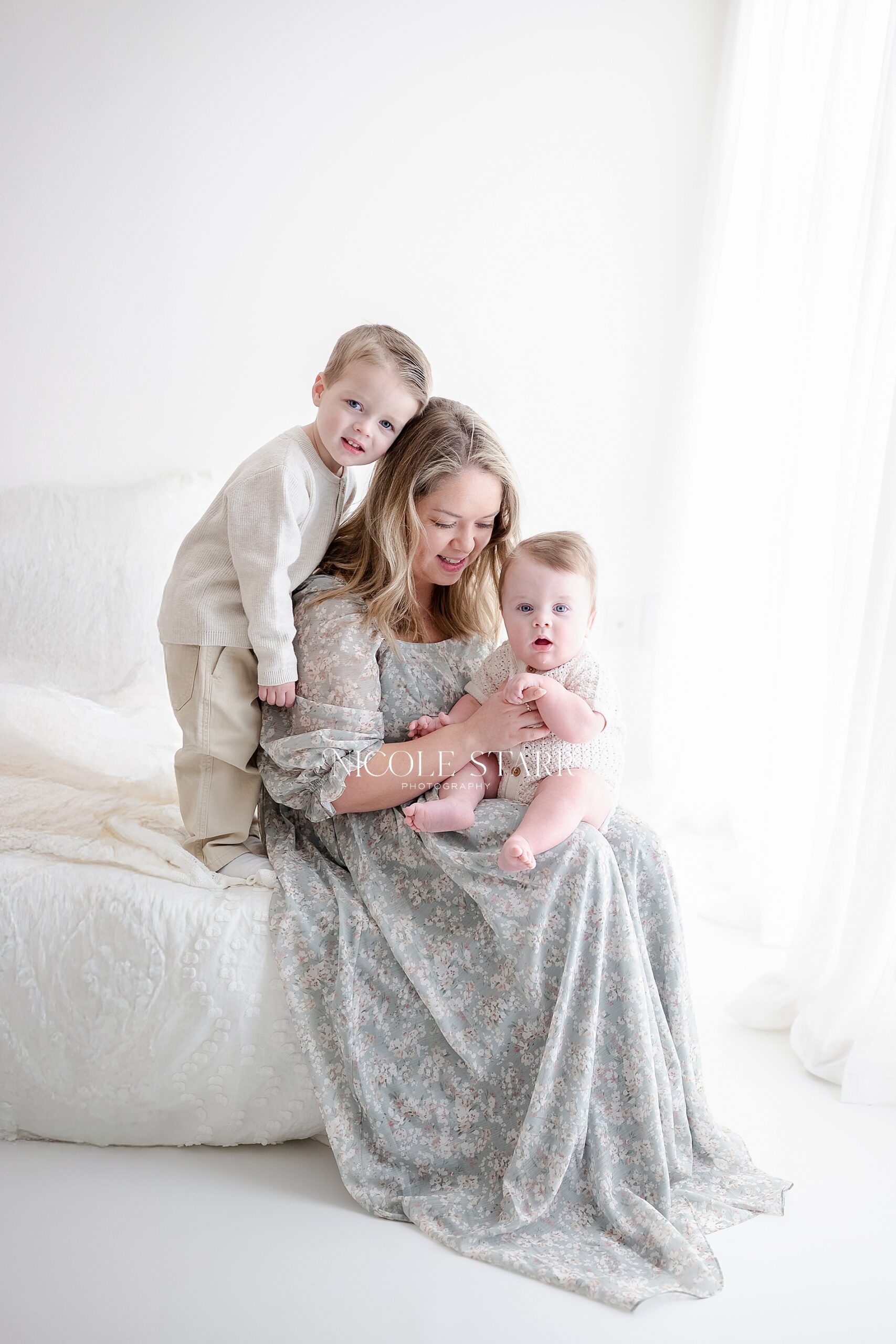mom with two sons