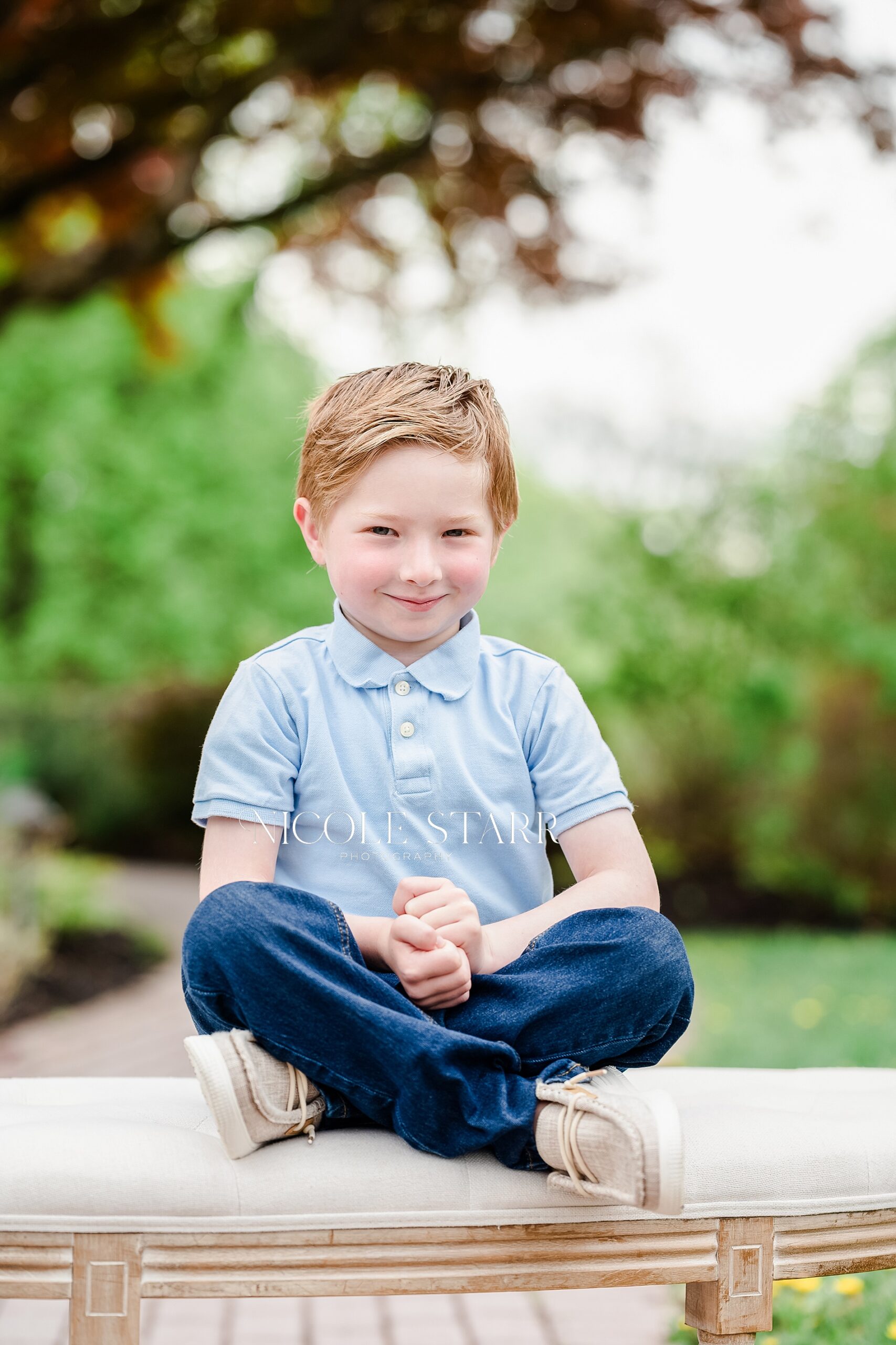 Playful family portraits at Skidmore College in Saratoga Springs