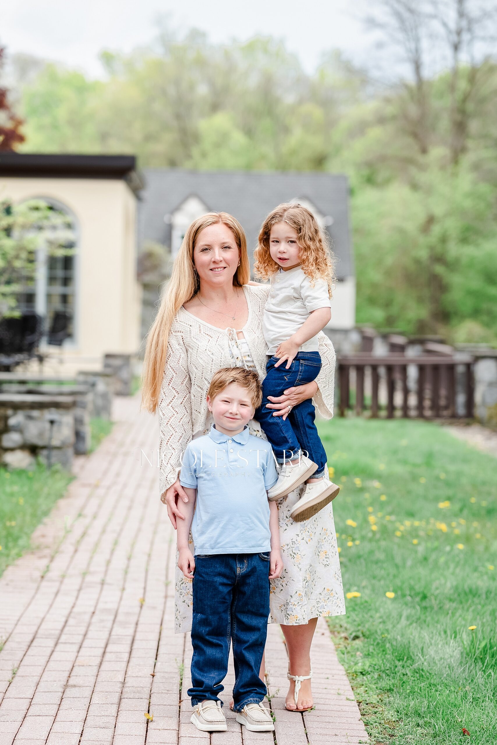 mom with two sons