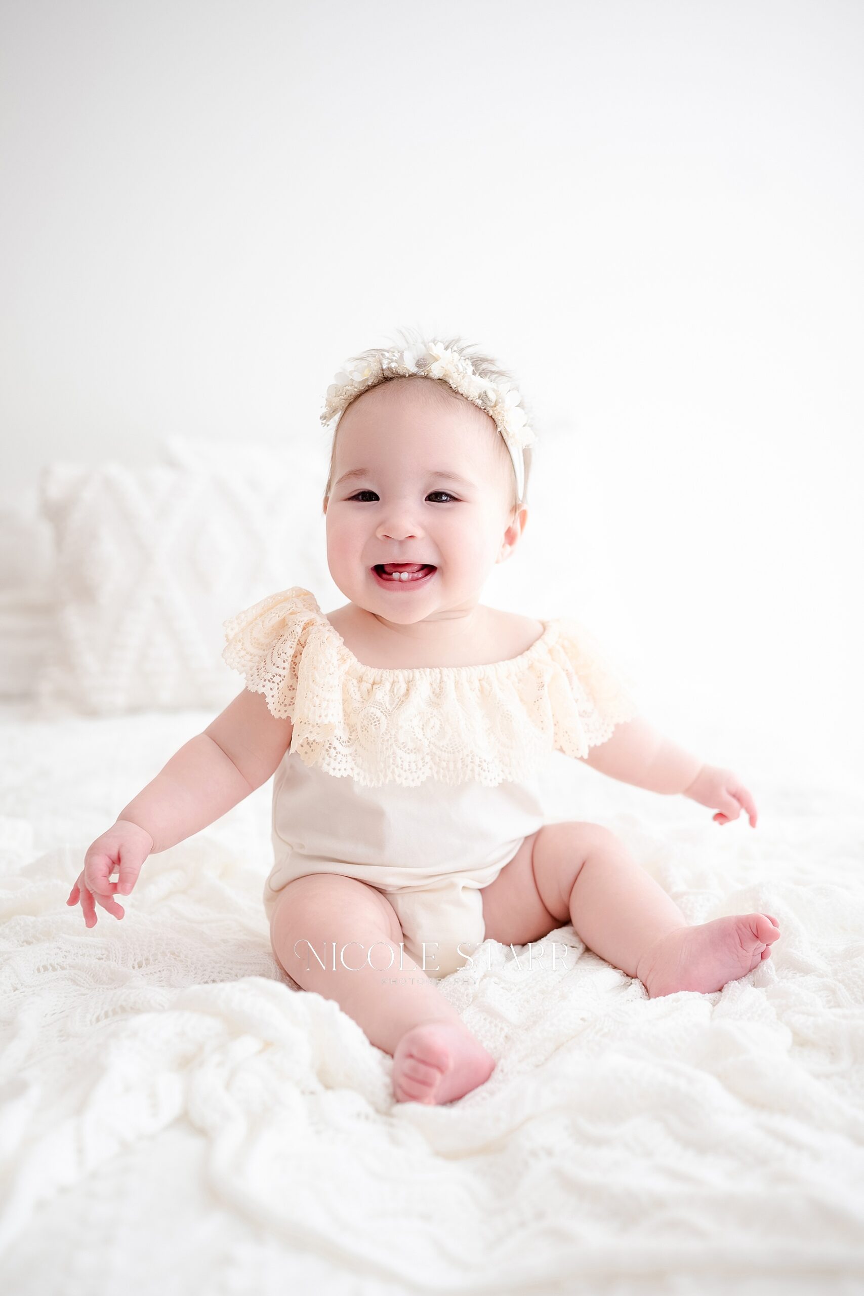 Timeless Studio Milestone Portraits for Twins