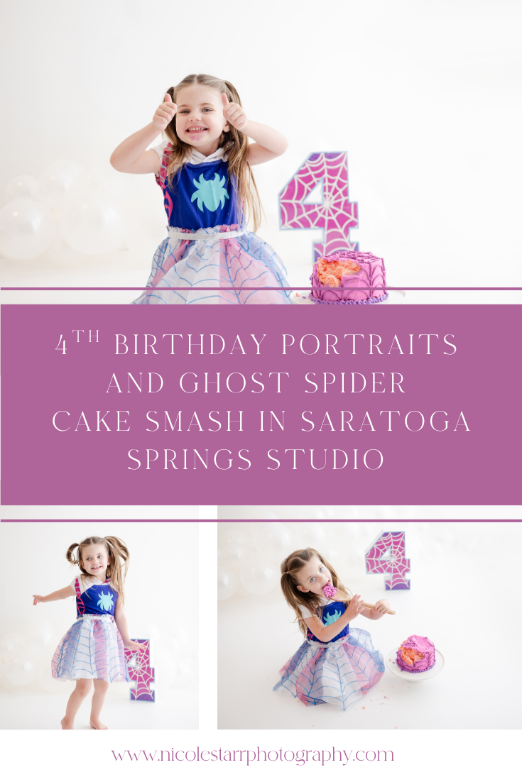 Celebrating Four Years: A Ghost Spider Cake Smash