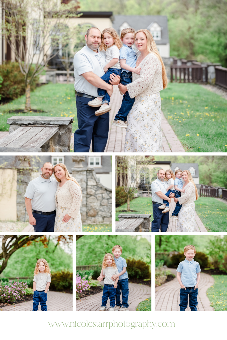 Playful Family Portraits at Skidmore College in Saratoga Springs