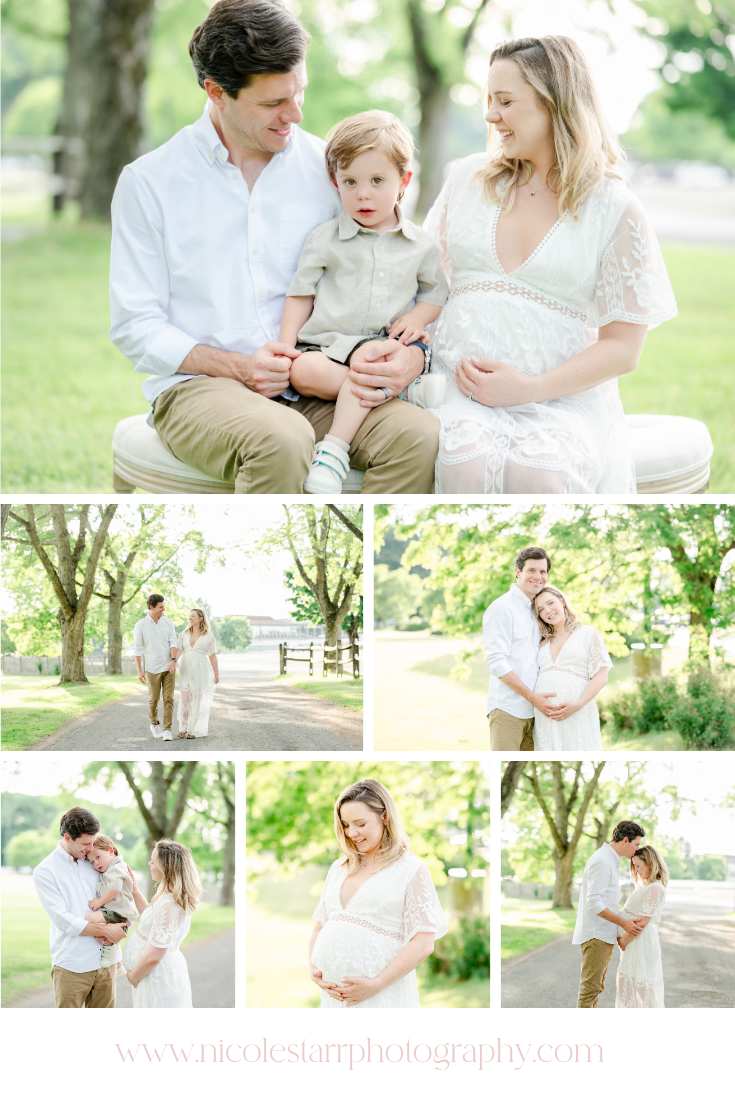 Golden Maternity Portraits in Saratoga Springs 